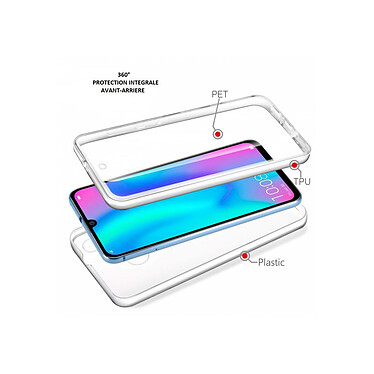 Evetane Coque Huawei P30 360° intégrale protection avant arrière silicone transparente Motif pas cher