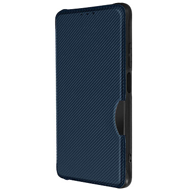 Avizar Étui pour Xiaomi Redmi Note 11 Pro 5G Porte-carte Bords Renforcés Série Razor Book  Bleu Nuit