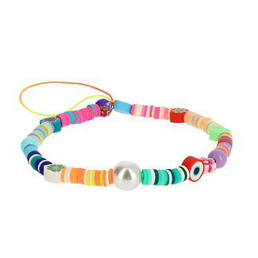 Avizar Bijou de Téléphone Multicolore Collection Lovely Bracelet Love 25cm