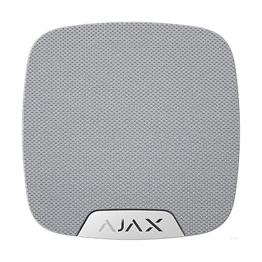 Ajax - Ajax HomeSiren. Sirène intérieure sans fil. blanche. Niveau sonore réglable. 81-105 dB à une distance de 1 m. 2x piles CR123A. Dimensions 75x76