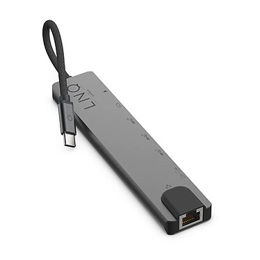 Avis Linq Multiports USB-C 8-en-1 Gris