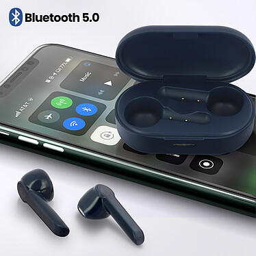Avis Avizar Écouteurs Sans-fil Bluetooth Classiques Étanches IPX7 Autonomie 15h Bleu nuit