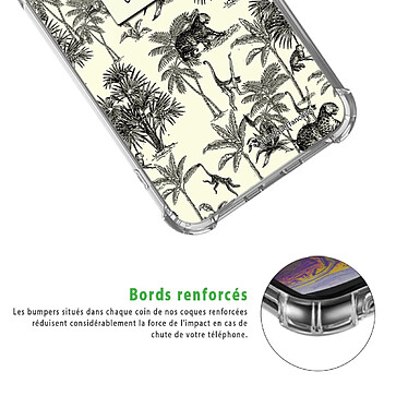 Acheter LaCoqueFrançaise Coque iPhone 11 Pro Silicone antichocs Solides coins renforcés  transparente Motif Botanic Evasion