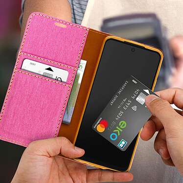 Avis Avizar Étui pour Xiaomi Redmi 10 et Redmi 10 2022 Tissu Porte-cartes Support  Rose