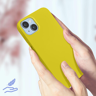 Acheter Avizar Coque pour iPhone 14 Silicone Semi-rigide Finition Soft-touch Fine  jaune