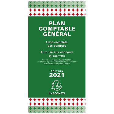 EXACOMPTA Plan comptable général avec couverture plastique 17,5x9cm
