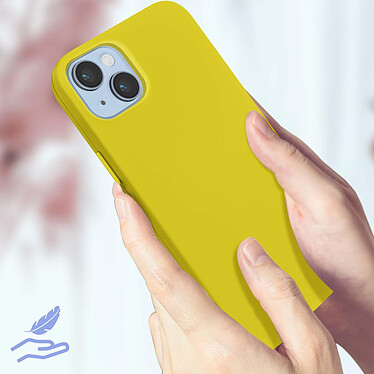 Acheter Avizar Coque pour iPhone 14 Plus Silicone Semi-rigide Finition Soft-touch Fine  jaune