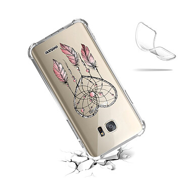 Acheter Evetane Coque Samsung Galaxy S7 anti-choc souple angles renforcés transparente Motif Attrape coeur