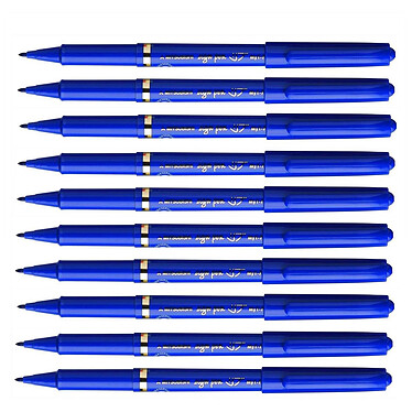 UNI-BALL Feutre d'écriture Sign Pen MYT7 pointe moyenne 0,7mm bleu x 10