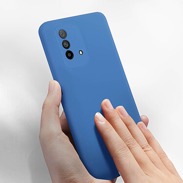 Acheter Avizar Coque Oppo A74 Silicone Semi-rigide Soft Touch Bleu