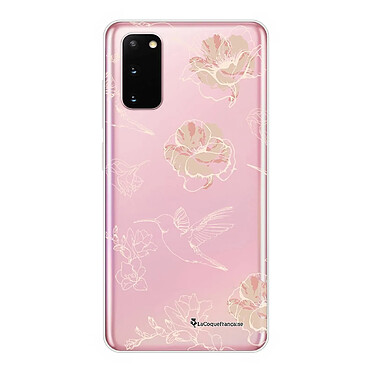 LaCoqueFrançaise Coque Samsung Galaxy S20 360 intégrale transparente Motif Fleurs Blanches Tendance