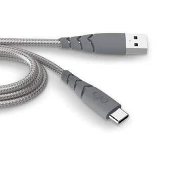 Force Power Câble Ultra-renforcé USB A/USB C 2m 3A Gris Gris