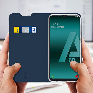 Avis Dux Ducis Housse Samsung pour Galaxy A50 Étui Porte-cartes Fonction Stand  Bleu nuit