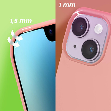 Moxie Coque pour iPhone 14 Hybride Semi-rigide Fine Légère Intérieur Doux  rose clair pas cher