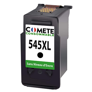 COMETE - 545XL - 1 Cartouche d'encre Compatible avec Canon - sans Niveau d'encre - Noir - Marque française