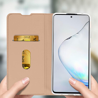 Acheter Avizar Housse Samsung Galaxy Note 10 Lite Folio Porte-carte Support Vidéo rose gold