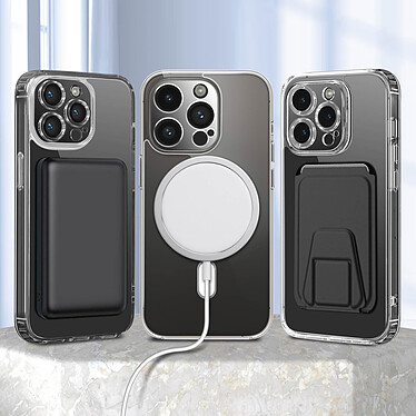 Acheter Avizar Coque MagSafe pour iPhone 14 Pro Dos Rigide Transparent Contour Souple Coins Antichocs