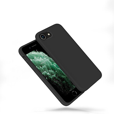 Avis Evetane Coque iPhone 7/8/SE 2020 Silicone liquide Noire + 2 Vitres en Verre trempé Protection écran Antichocs