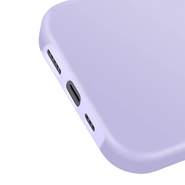 Avizar Coque pour iPhone 16 Pro Max Silicone Intérieur Doux Bord Surélevé Violet Clair pas cher