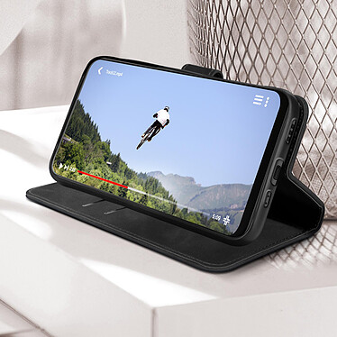 Avizar Étui pour HTC Desire 22 Pro Portefeuille Support Vidéo Languette Magnétique  Noir pas cher