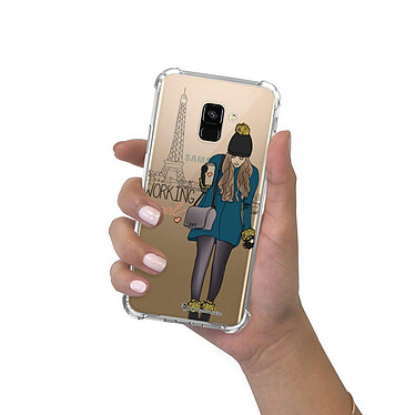 LaCoqueFrançaise Coque Samsung Galaxy A8 2018 anti-choc souple angles renforcés transparente Motif Working girl pas cher
