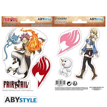 Fairy Tail -  Mini Stickers Natsu Et Lucy (16 X 11 Cm)