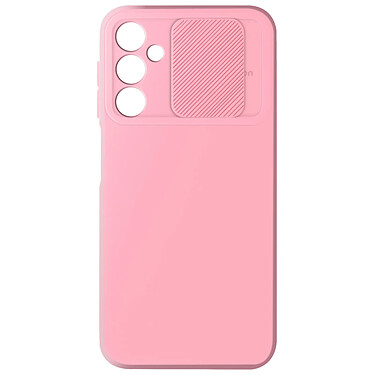 Avizar Coque pour Samsung Galaxy A25 5G Silicone Cache Caméra Coulissant Rose Poudré