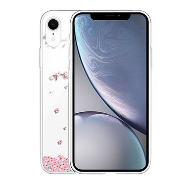Avis Evetane Coque iPhone Xr silicone transparente Motif Chute De Fleurs ultra resistant