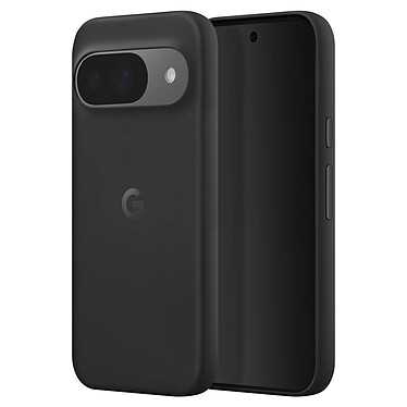 Google Coque d'origine Google Pixel 9 et 9 Pro Mat Soft Touch Caméra Protégée Noir