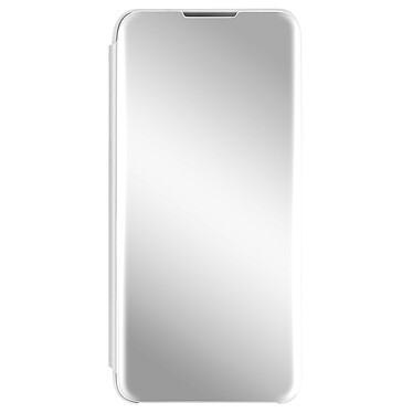 Avizar Housse Clear View pour Samsung Galaxy A22 M32 et M22 Design Miroir Support Vidéo argent