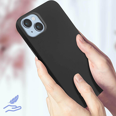 Acheter Avizar Coque pour iPhone 14 Plus Silicone Semi-rigide Finition Soft-touch Fine  noir