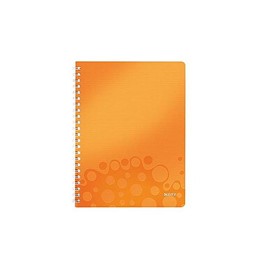 LEITZ Cahier WOW A4 80 pages ligné Orange métallisé