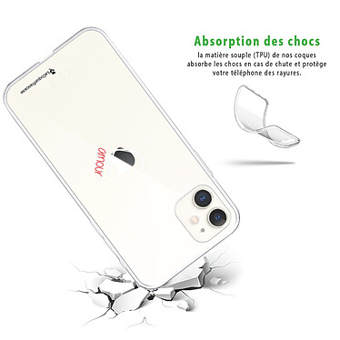 Avis LaCoqueFrançaise Coque iPhone 11 360 intégrale transparente Motif Coeur Blanc Amour Tendance