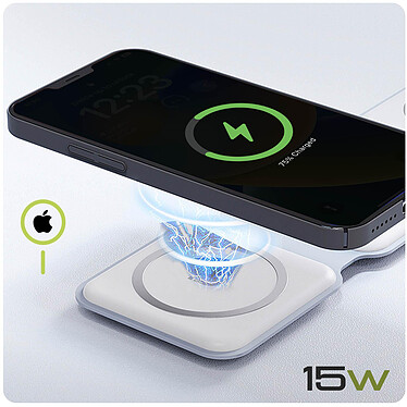 Avis Moxie Station de Charge MagSafe pour iPhone Apple Watch et AirPods,  Blanc