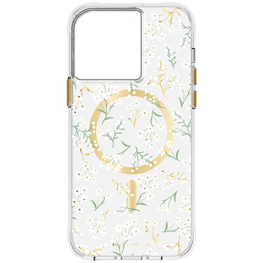 Case mate Coque MagSafe pour iPhone 15 Pro Max Motif Petites Fleurs Blanc
