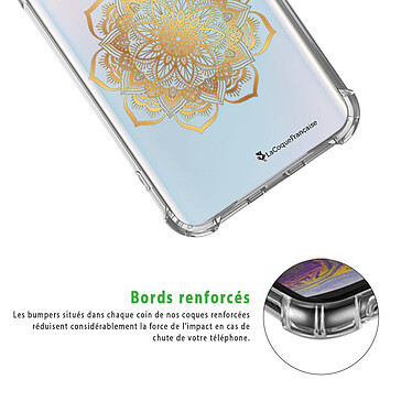 Acheter LaCoqueFrançaise Coque Samsung Galaxy S10 anti-choc souple angles renforcés transparente Motif Mandala Or