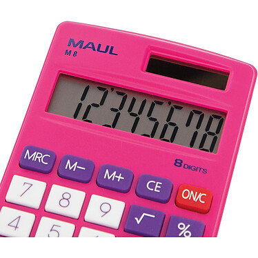 Avis MAUL Calculatrice de poche M 8, 8 chiffres, rose