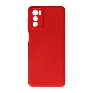Avizar Coque pour Motorola Moto G42 Silicone Semi-rigide Finition Soft-touch Fine  Rouge