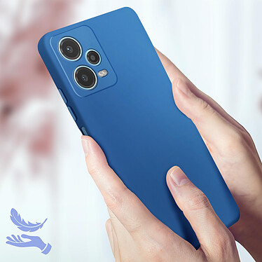 Acheter Avizar Coque pour Xiaomi Redmi Note 12 5G Silicone Semi-rigide Finition Douce au Toucher Fine  Bleu