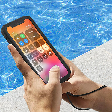 Redpepper Coque pour iPhone XS Max Waterproof 2m et Antichoc Protection Intégrale  Noir pas cher