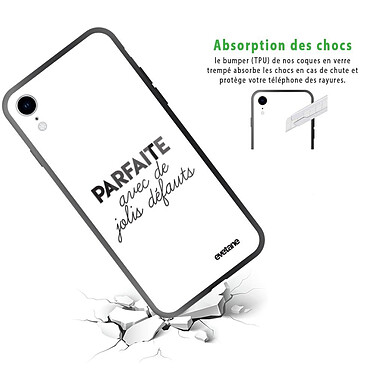 Avis Evetane Coque en verre trempé iPhone Xr Parfaite Avec De Jolis Défauts