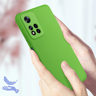 Acheter Avizar Coque pour Xiaomi Redmi Note 11 Pro Plus Silicone Semi-rigide Finition Soft-touch Fine  vert