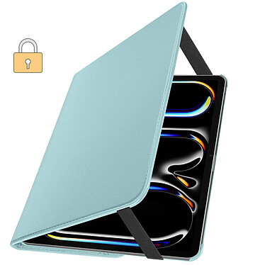 Acheter Avizar Étui Clapet pour iPad Pro 11 2024 Folio Rotatif 360 Support Stand Turquoise