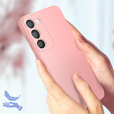 Acheter Avizar Coque pour Samsung Galaxy S23 Plus Silicone Semi-rigide Finition Douce au Toucher Fine  Rose Poudré