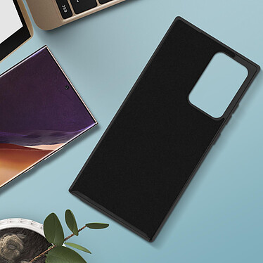 Avizar Coque Galaxy Note 20 Ultra Semi-rigide Soft Touch Compatible QI noir pas cher