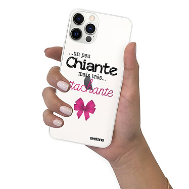 Evetane Coque iPhone 12/12 Pro 360 intégrale transparente Motif Un peu chiante tres attachante Tendance pas cher