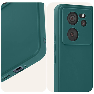 Avizar Coque pour Xiaomi 13T et 13T Pro Silicone Finition Mate Soft Touch Vert Foncé pas cher