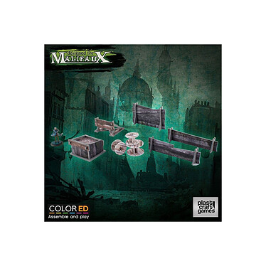 Malifaux ColorED - Maquette pour jeu de figurines 32 mm Railway Prop Set