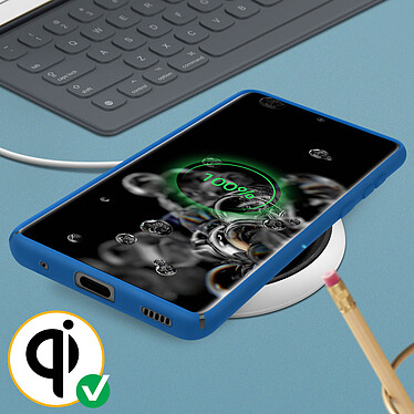 Acheter Avizar Coque Galaxy S20 Ultra Semi-rigide Soft Touch Compatible QI bleu