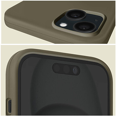 Acheter Moxie Coque pour iPhone 15 Plus Semi-rigide Intérieur Microfibre Gris Foncé